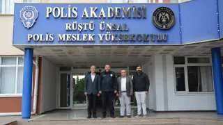 Rüştü Ünsal Polis Meslek Yüksekokulu Müdürü Ökkeş Bulut’u Ziyaret Ettik