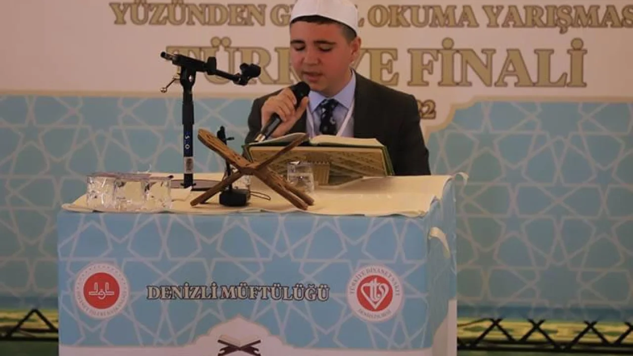 Kur’an-ı Kerim Güzel Okuma Yarışması’nda Birincilik