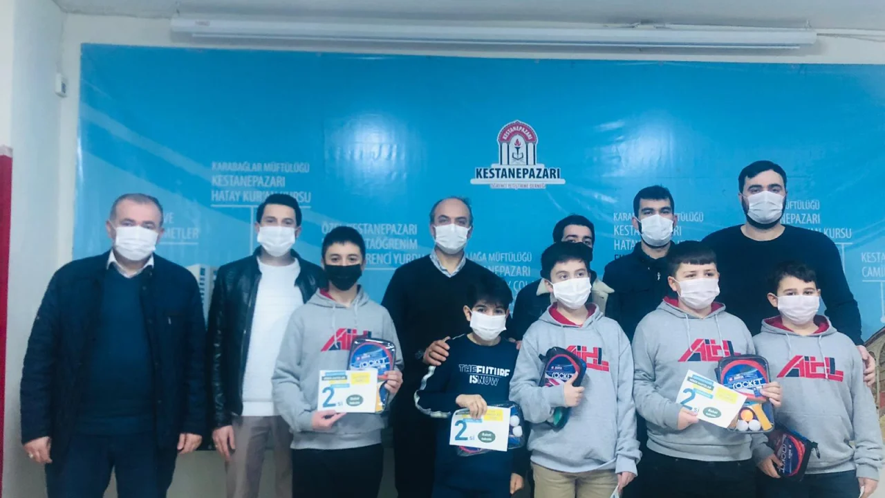 Minik Hafızlar Masa Tenisi Turnuvası Tamamlandı